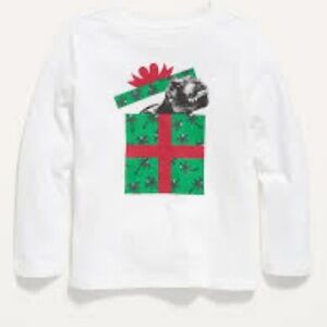 2/$15 Old Navy Christmas Dinosaur Long Sleeve Tee 3T